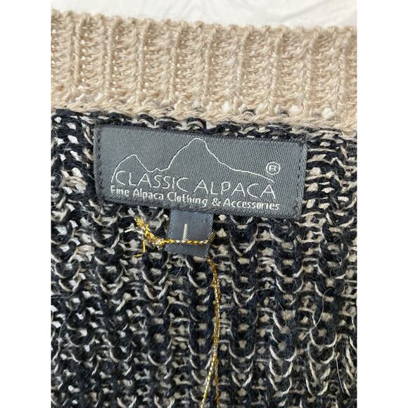Women’s Classic Alpaca V Neck Zahara Knit Sweater Size Large New With Tags - Picture 4 of 6